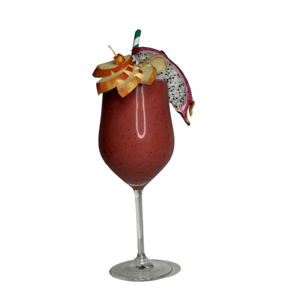 Delicious berry cocktail with fruit garnish at Shisha Lounge Nijmegen.