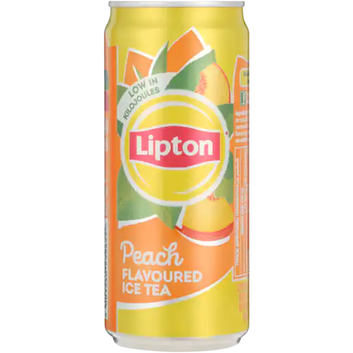 Lipton Peach Flavored Ice Tea can.